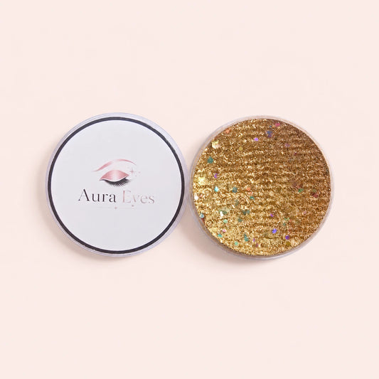 Aura Eyes 3D Gold Holographic Glitter