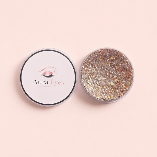 Aura Eyes 3D Champagne Holographic Glitter